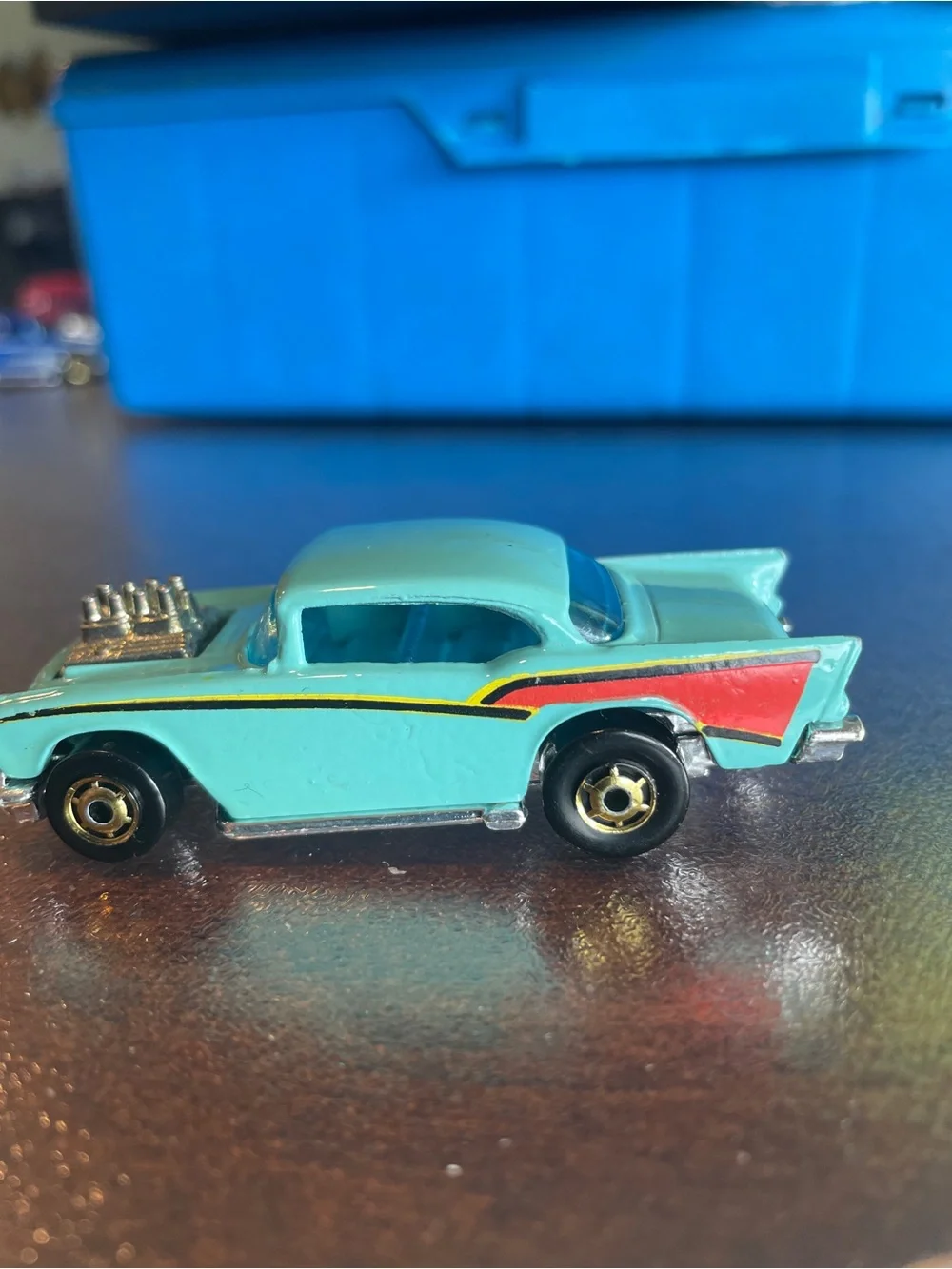Vintage Hot Wheels '57 Chevy - Turquoise Mattel 1976